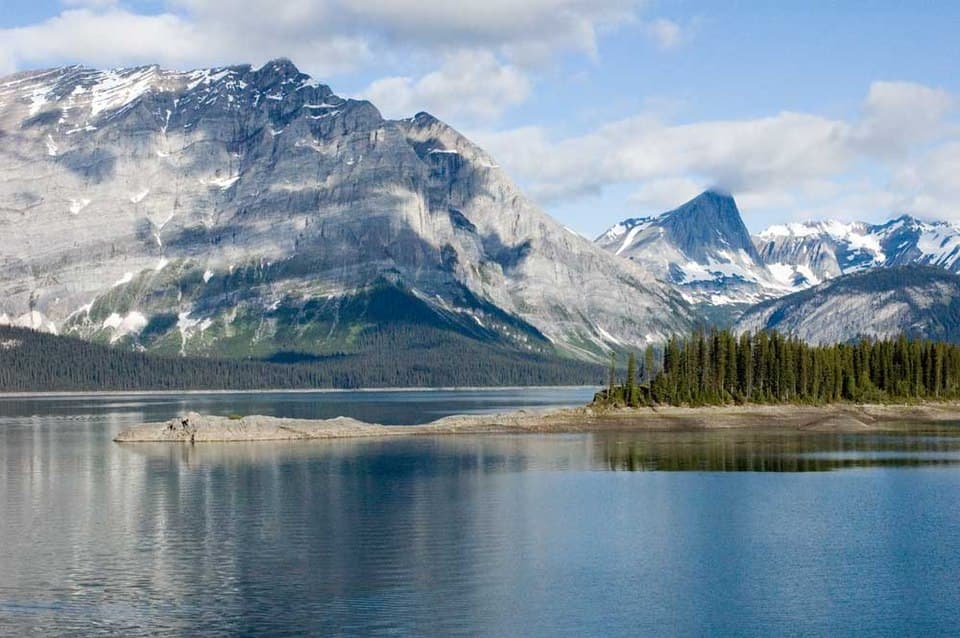 Alpine camping in Peter Lougheed Provincial Park with mountain views