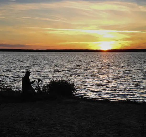 Island camping at Sir Winston Churchill Provincial Park surrounded by water